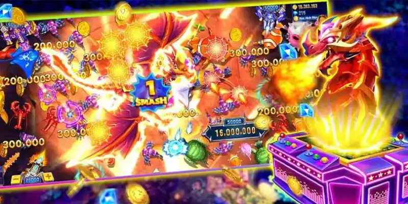 Giao diện game bắn cá thần rồng hiện đại